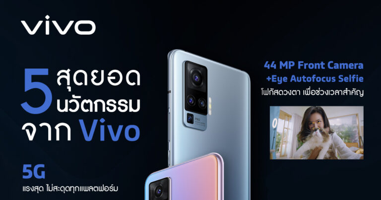 5 สุดยอดนวัตกรรมที่ Vivo มอบแก่ผู้บริโภคชาวไทยปีนี้