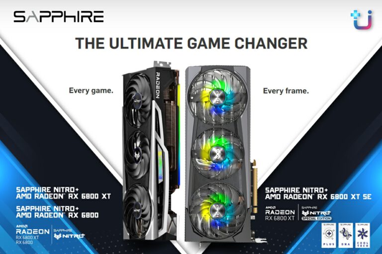 PR : พร้อมขายแล้ว !! SAPPHIRE NITRO+ AMD Radeon RX 6800 Series สุดยอดการ์ดจอสำหรับการเล่นเกมระดับ 4K