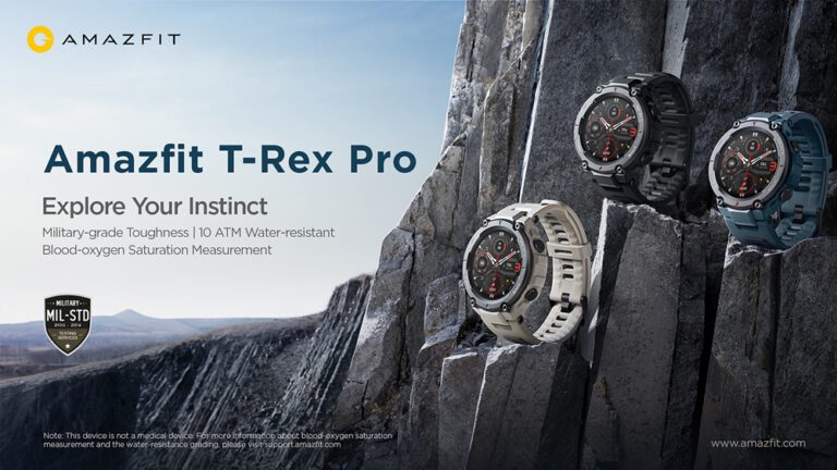 PR: เผยโฉม Amazfit T-Rex Pro สุดยอด นาฬิกาสมาร์ทวอทช์   เหมาะทุกไลฟ์สไตล์กีฬากลางแจ้ง ทนทาน ด้วยอายุแบตเตอร์รี่ยาวนานถึง 18 วัน