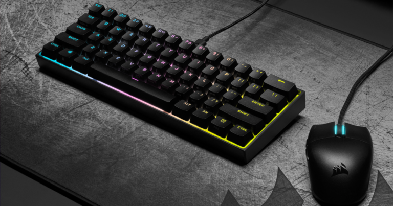 CORSAIR เปิดตัวคีย์บอร์ดเกมมิ่งแมคคานิคอล K65 RGB MINI 60%คีย์บอร์ด 60% รุ่นแรกจาก CORSAIR ที่มาพร้อมฝาครอบปุ่ม PBT DOUBLE-SHOT ห้าสี ปรับแต่งปุ่มได้ตามสไตล์ที่ต้องการ