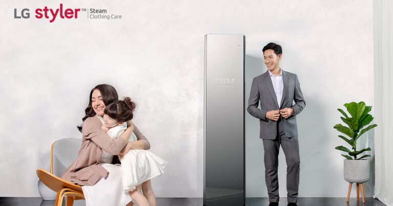 แอลจีส่งตู้ถนอมผ้า LG Styler นวัตกรรมเพื่อการดูแลเสื้อผ้าอย่างครบวงจร สำหรับทุกคนในครอบครัว ฆ่าเชื้อ ขจัดกลิ่นอับ ผ้าเรียบ และผ้าแห้งนุ่มฟู