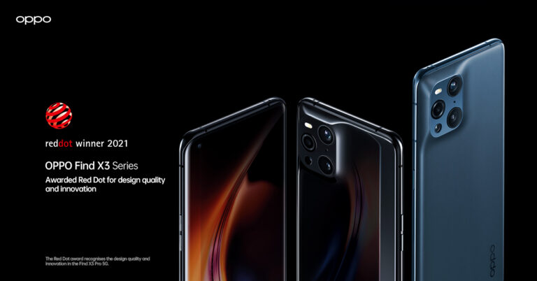 OPPO Find X3 Pro 5G ได้รับรางวัล Red Dot Award ด้านการออกแบบผลิตภัณฑ์ แห่งอนาคตตอกย้ำการเป็นผู้นำในอุตสากรรมด้านดีไซน์