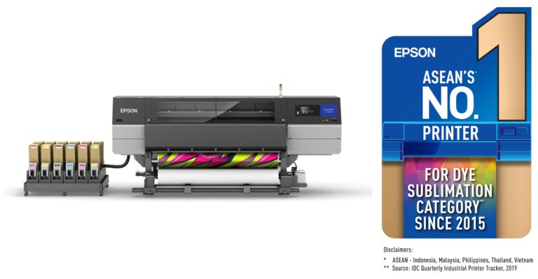 เอปสันเดินหน้าปฏิวัติวงการงานพิมพ์สิ่งทอ เปิดตัว SC-F10030H  หลังคว้ารางวัลแบรนด์อันดับ 1 ด้านเครื่องพิมพ์ซับลิเมชั่นสำหรับอุตสาหกรรมสิ่งทอ Epson SureColor SC-F10030H