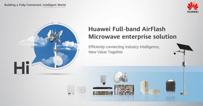 "หัวเว่ย" เปิดตัว AirFlash Microwave โซลูชันเชื่อมต่อไร้สายระบบไมโครเวฟ เชื่อมต่อความชาญฉลาดของอุตสาหกรรม สร้างคุณค่าใหม่ร่วมกัน