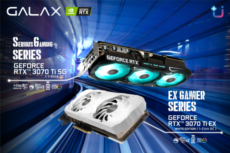 PR: เปิดตัว !! GALAX GeForce RTX™ 3070 Ti SG (1-Click OC) และ GALAX GeForce RTX™ 3070 Ti EX White (1-Click OC) พร้อมมอบขุมพลังในการเล่นเกมให้คุณแล้ว เร็วๆนี้ !!