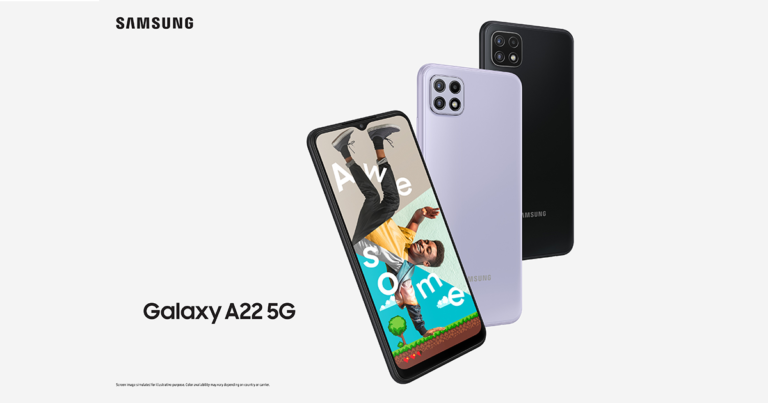 เปิดตัว “Galaxy A22 5G” สุดยอดสมาร์ทโฟน 5G เร็วเต็มสปีดรุ่นใหม่ล่าสุด  ในราคาเริ่มต้นเพียง 1,289 บาท! ที่ร้านค้าในเครือ AIS เท่านั้น