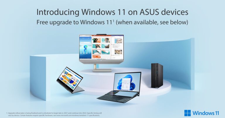 ASUS จับมือ Microsoft พร้อมอัพเกรดระบบปฏิบัติการ Windows 11เตรียมพร้อมให้บริการอัพเกรดฟรีแก่เครื่องโน้ตบุ๊กเอซุสหลายรุ่น รวมถึงเครื่อง ZenBook รุ่นล่าสุด  