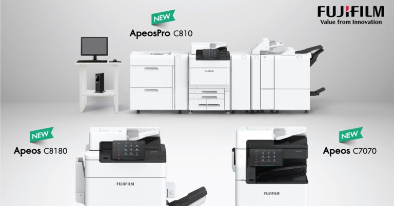 FUJIFILM เปิดตัวชุดผลิตภัณฑ์ภายใต้แบรนด์ใหม่ “Apeos”  เครื่องพิมพ์มัลติฟังก์ชันที่มาพร้อมดีไซน์ใหม่ และฟังก์ชันความปลอดภัยขั้นสูง