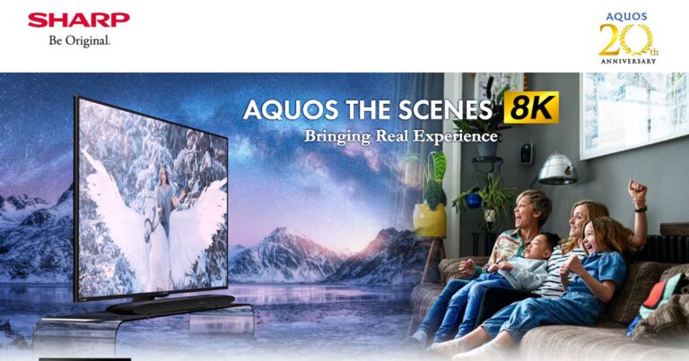 ชาร์ปฉลอง 20 ปี ตระกูลอควอส (AQUOS) เปิดตัวรุ่นล่าสุด AQUOS THE SCENES 8K  เติมเต็มความสุขในช่วงเวลาคุณภาพของครอบครัว