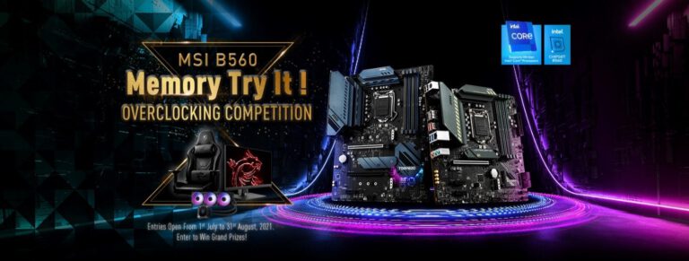 PR: การแข่งขัน MSI B560 Memory Try It! Overclocking Competition has จบลงอย่างสวยงามพร้อมผู้ชนะที่ทำความเร็วแรม DDR4 ได้สูงถึง 6200MHz บนเมนบอร์ด B560