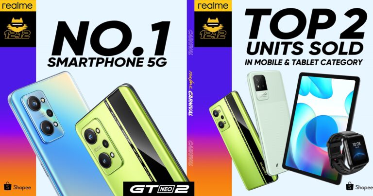 realme สุดปลื้ม realme GT Neo2 5G กวาดยอดขายสูงสุด  ในหมวดสมาร์ตโฟน 5G บน Shopee  กับแคมเปญ 12.12 realme Carnival  ตอกย้ำความสำเร็จแบรนด์สมาร์ตโฟน 5G ระดับไฮเอนด์ในไทย