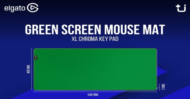ELGATO GREEN SCREEN MOUSE MAT XL CHROMA KEY PAD แผ่นรองเมาส์ล่องหน สร้างมิติที่แตกต่างไม่เหมือนใครได้ด้วยตัวคุณ