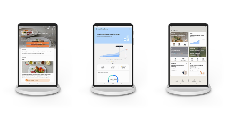 เปิดตัว Samsung Home Hub แพลตฟอร์มเดียวจัดการงานบ้านได้ภายในพริบตา  โฮมโซลูชันในรูปแบบแท็บเล็ตหน้าจอสัมผัส ขับเคลื่อนด้วยเทคโนโลยี AI บนแอปพลิเคชัน SmartThings  สร้างประสบการณ์การเชื่อมต่อภายในบ้านที่คุณสามารถควบคุมได้สำหรับทั้งครอบครัว