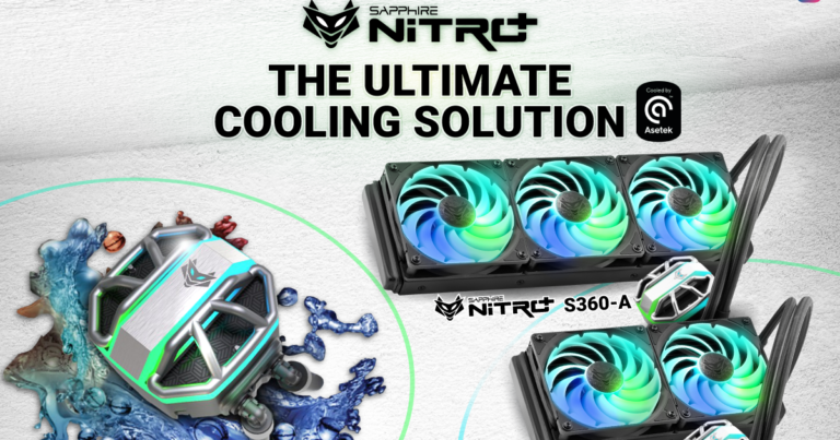 Ascenti เซอร์ไพรส์ตรุษจีน เปิดตัวสินค้าสุดพิเศษ !! Sapphire NITRO+ S360-A/S240-A AIO CPU Cooler ชุดระบายความร้อนด้วยน้ำ ปั๊มที่ดีที่สุดจาก ASETEK Gen 7th