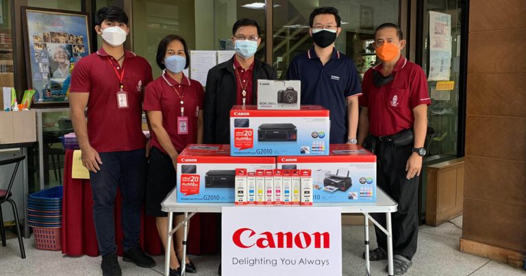 แคนนอนมอบชุดอุปกรณ์กล้องและเครื่องพรินเตอร์แก่สำนักส่งเสริมอาชีพและพัฒนาคนพิการ สมาคมสภาสังคมสงเคราะห์แห่งประเทศไทย ในพระบรมราชูปถัมภ์