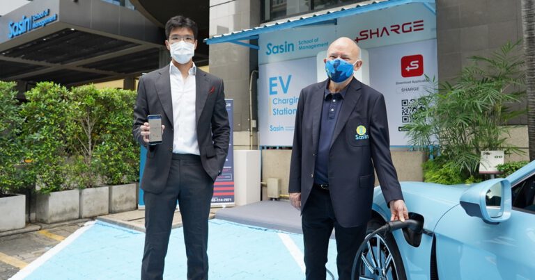 ศศินทร์ ร่วมมือ SHARGE  เปิดสถานีชาร์จที่ศศินทร์ รับ Trend การใช้รถยนต์ EV