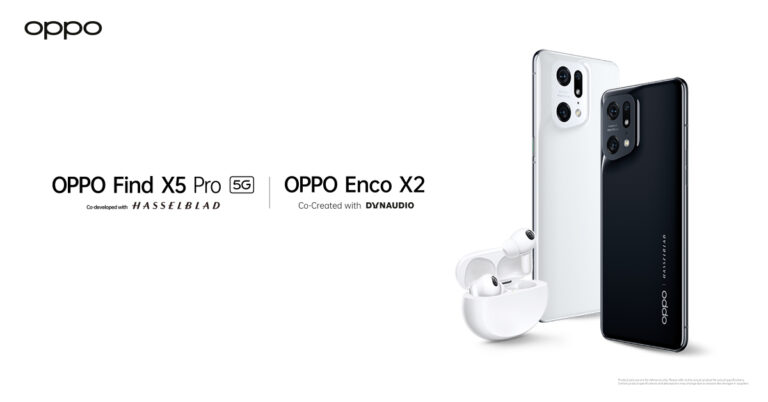 ออปโป้เผยปีนี้ “OPPO Find X5 Pro 5G” จะเปิดตัวพร้อม “OPPO Enco X2” หูฟังไร้สายระดับแฟลกชิป 20 เมษายนนี้!