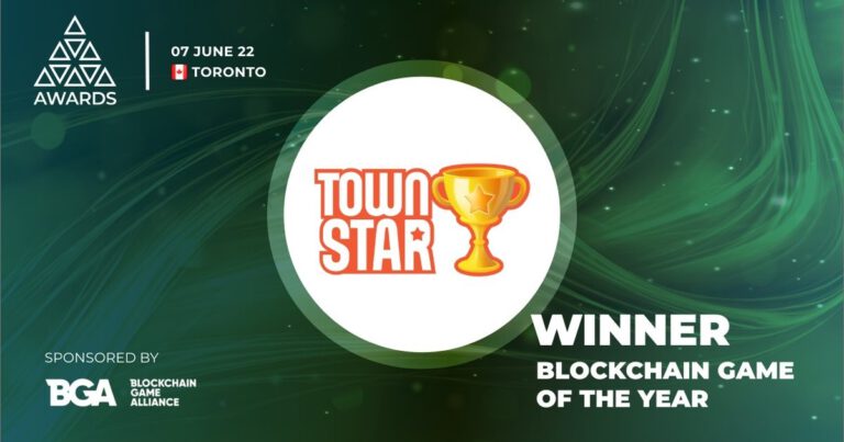 Town Star มาแรง! คว้ารางวัลเกมบล็อกเชนที่ดีที่สุดแห่งปี 2022 จากงาน AIBC