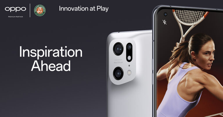 OPPO ส่งเสริมขวัญกำลังใจของ Roland-Garros 2022 ด้วย “Inspiration Ahead”