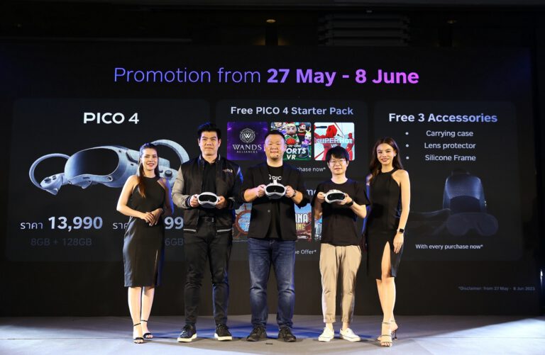 สัมผัสประสบการณ์ความบันเทิงแห่งโลกใหม่กับ “PICO 4” ชุดอุปกรณ์VR แบบ All-in-One รุ่นแรกที่ทำตลาดอย่างเป็นทางการในประเทศไทย