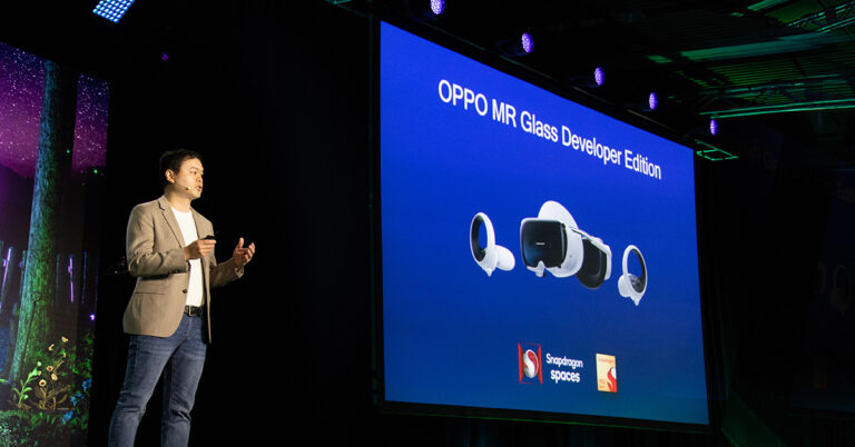OPPO ตอกย้ำการพัฒนาร่วมกันของนวัตกรรม XR ด้วยการเปิดตัว OPPO MR Glass Developer Edition สำหรับ Snapdragon Spaces™ XR Developers ที่งาน AWE 2023