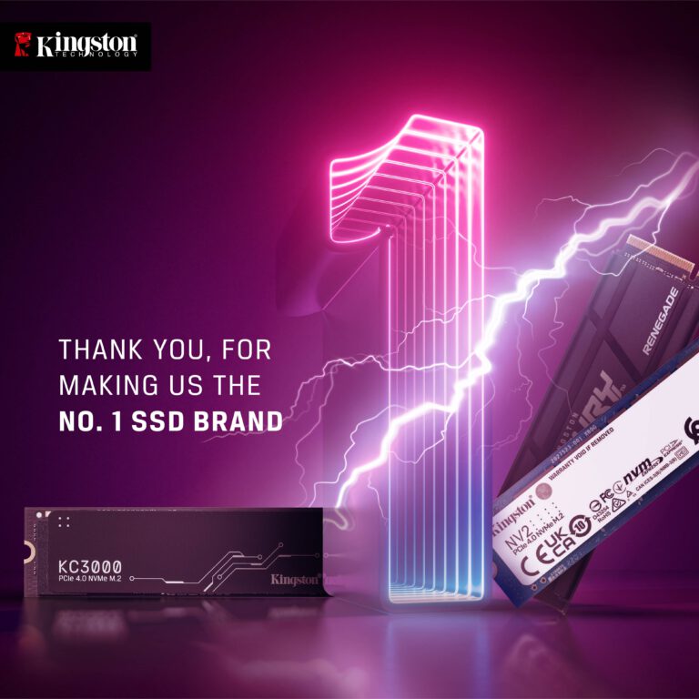 PR: Kingston Technology ถูกจัดอันดับให้เป็นผู้นำ  สำหรับการเป็นซัพพลายเออร์ SSD ในปี 2565