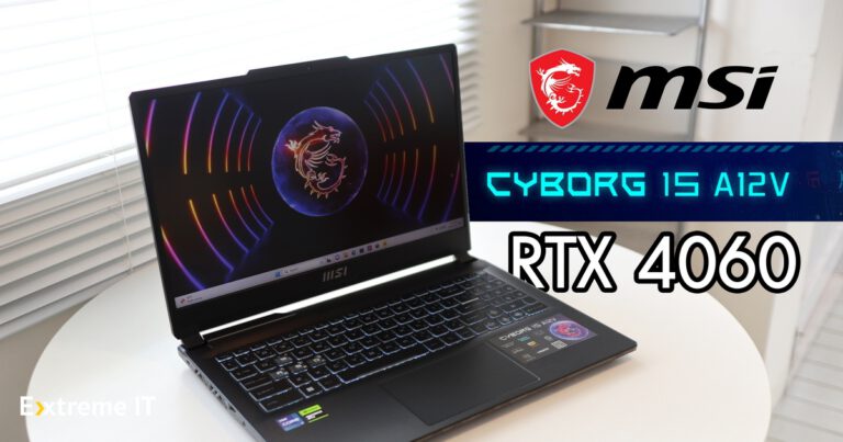 รีวิว MSI Cyborg 15 A12V เกมมิ่งโน๊ตบุ๊คตัวคุ้ม  Intel 12 Gen Core i7 + RTX4060 พร้อมจอ 15.6″ 144Hz