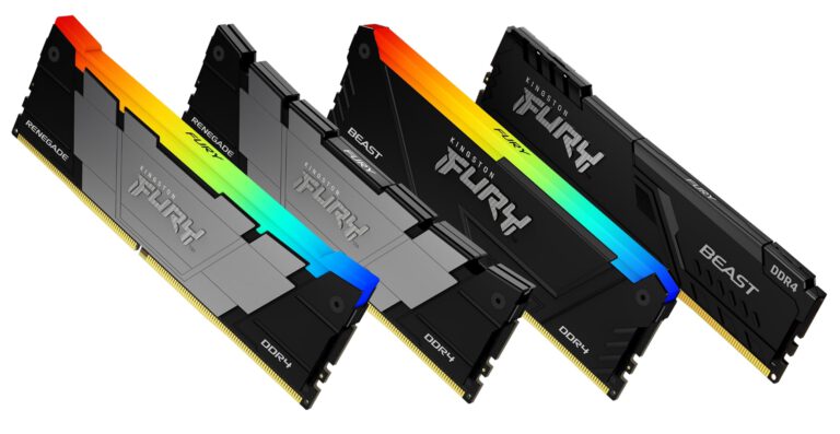 เปิดตัวโฉมใหม่ของหน่วยความจำ Kingston FURY DDR4 UDIMMs • Kingston FURY Renegade DDR4 ทั้งรุ่นที่มีและไม่มีไฟ RGB • Kingston FURY Beast DDR4 RGB • ได้รับการปรับแต่งสำหรับIntel® XMP CertifiedและAMD Ryzen™