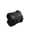 RF-S10-18mm f4.5-6.3 IS STM Front Slant with hood