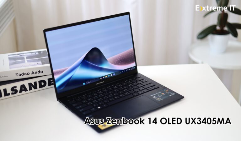 รีวิว ASUS Zenbook 14 OLED UX3405 โน๊ตบุ๊คทำงานระดับพรีเมี่ยม พร้อมชิปประมวลผลใหม่ ประสิทธิภาพล้ำด้วย AI