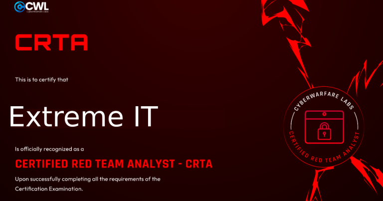 [Review] สอบ CRTA ใบเซอร์สาย Pentest ระดับเริ่มต้น ลดราคาจาก $99 เหลือ $9